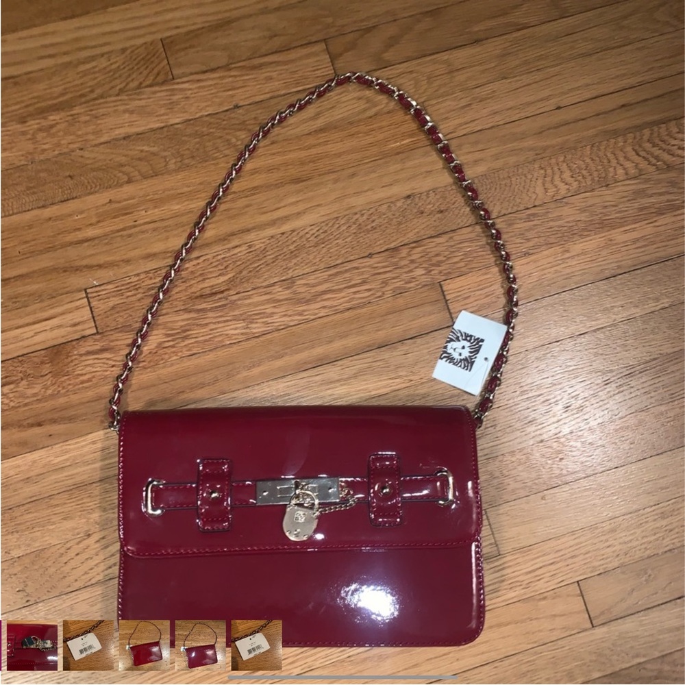 NWOT Anne Klein red purse